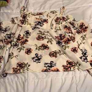 Long sleeve floral blouse size xl